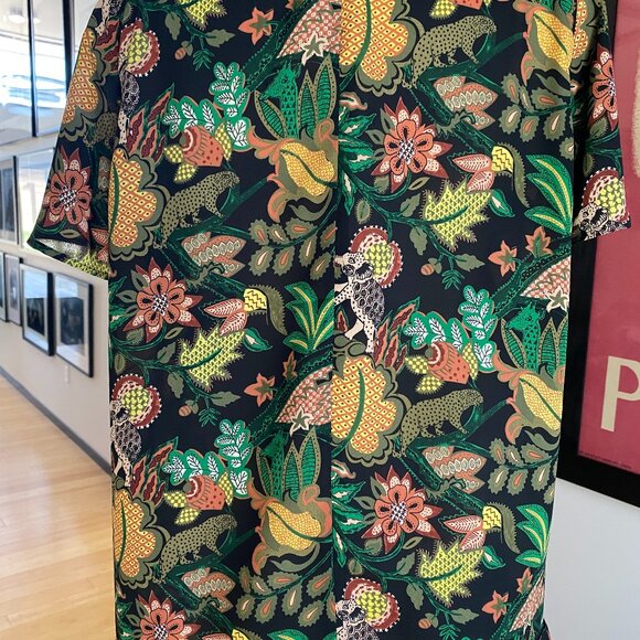 Scotch & Soda woman's top size L rayon floral print - Picture 2 of 5